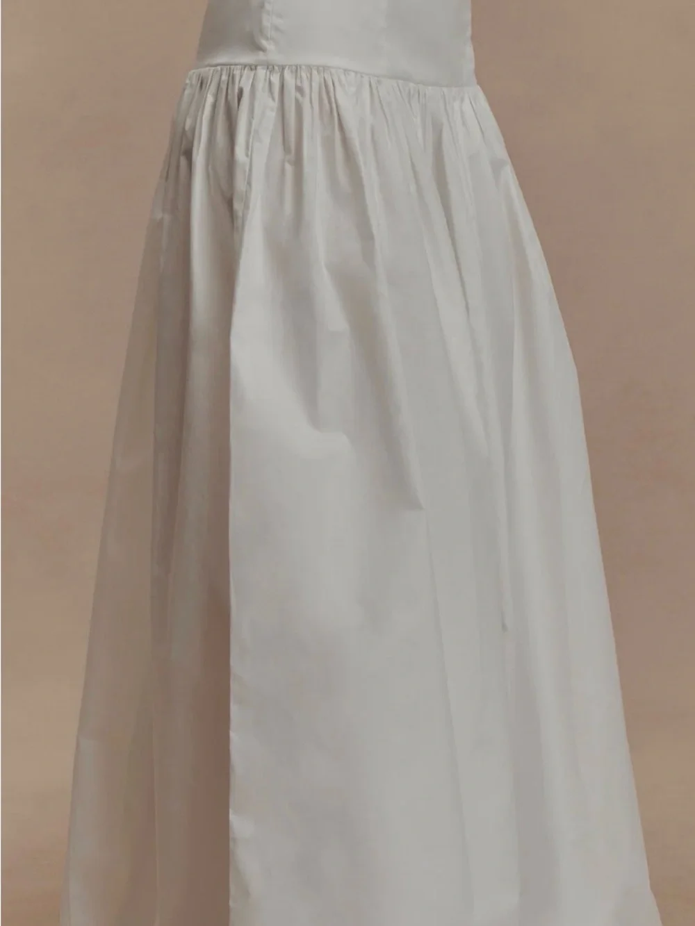 Meshki White Maxi Skirt with High Waist - Picture 3 of 3